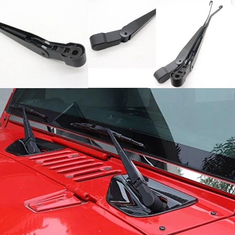 ya 2 8.15 2-pack front win for DS hield wiper arm + cap left and right for 07-18 for Jeep Wrangler 