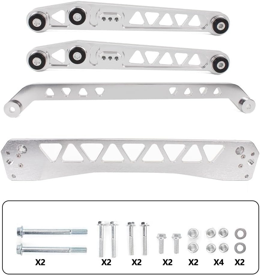 ya 9 10.24 Silver Rear Lower Control Arms Subf for Ram e Brace Tie Bar for 96-00 for Honda for Civic EK
