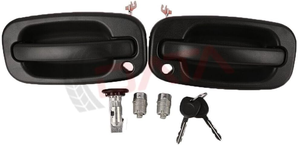 ya 5 8.10 Exterior Door Handle & Lock Cylinder for 2001-2006 GM Chevy for Silverado Tahoe