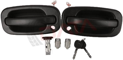 ya 5 8.10 Exterior Door Handle & Lock Cylinder for 2001-2006 GM Chevy for Silverado Tahoe