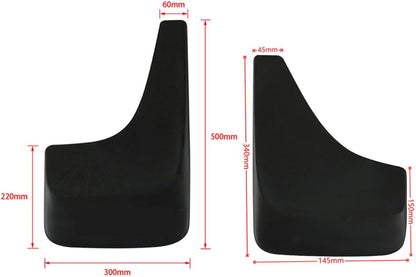 ya 4 8.10 4-piece Set Suitable for 2014-2018 for Chevrolet Solod Front and Rear Molded Splash Guard Black