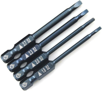 ya 28 10.13 baidi 4pcs 65mm 1/4 Hex Shank Triangle Magnetic Screwdriver Bit Set