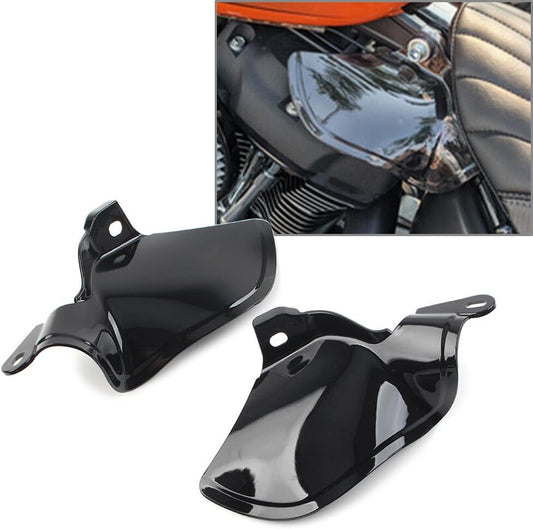 ya 4 8.10 Reflective Smoke Saddle Shield Air Heat Deflector Fit for Harley Softail 2018-23