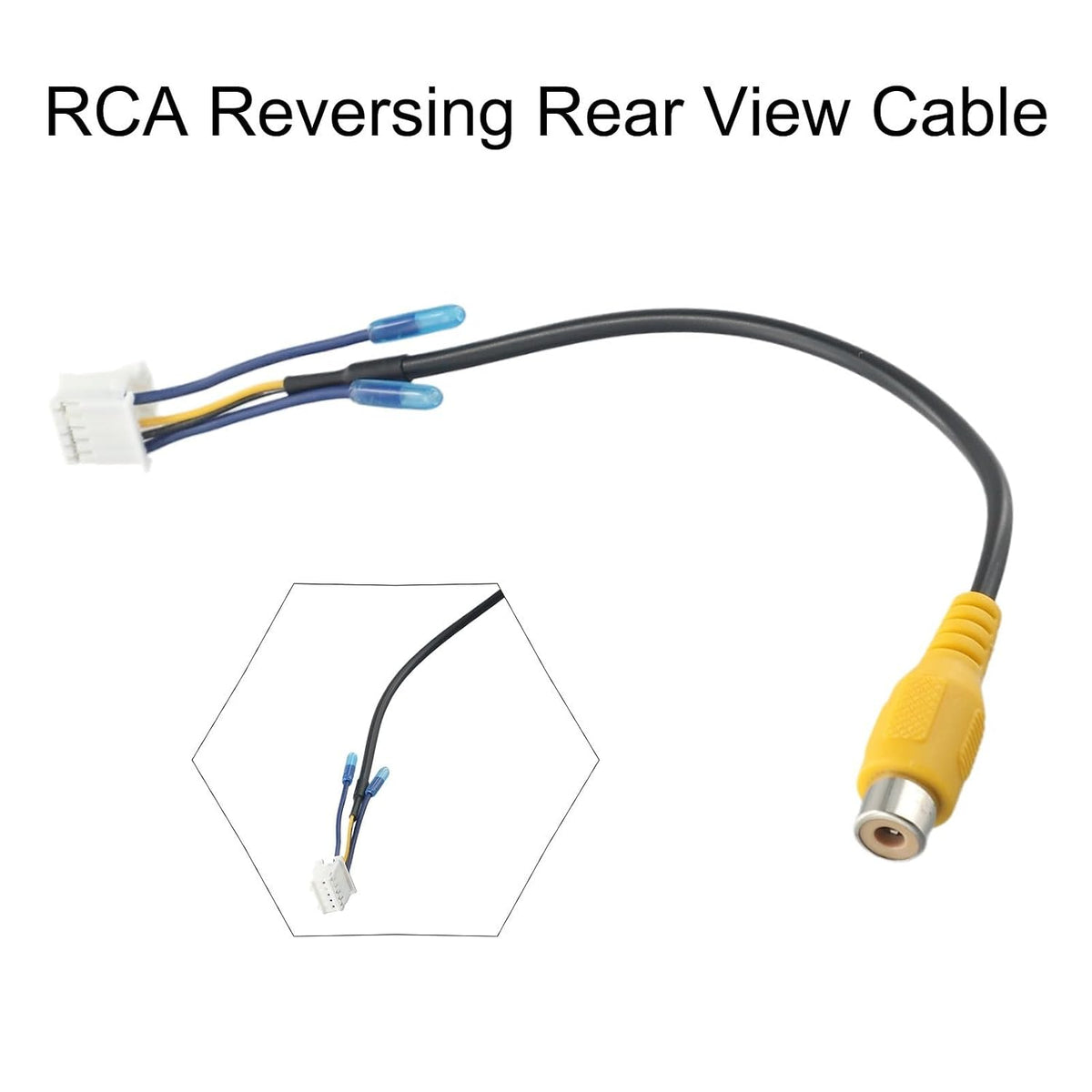 ya 23 10.7 baidi Practical Cable Adaptor Backup Camera 1pc Backup Camera Cable Connector
