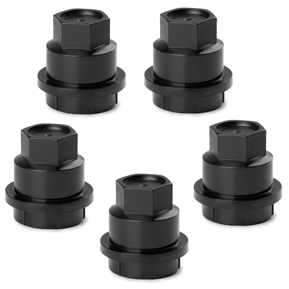 ya 10 9.16 baidi 5X Black Lug Nut Covers Cap 15661036 for Chevrolet S10 Blazer for GMC Jimmy Sonoma