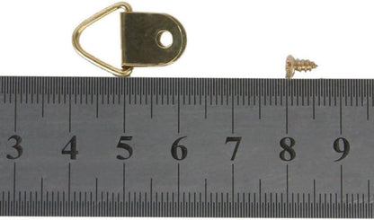 ya 26 10.21 baidi 100 Pcs Copper Plated Hook D-Ring Picture Hangers Hanging Hardware