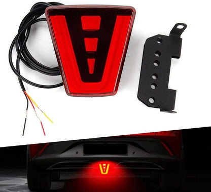 ya 13 9.15 baidi LED F1 Style Red Third Rear Tail Brake Light Stop Fog Lamp