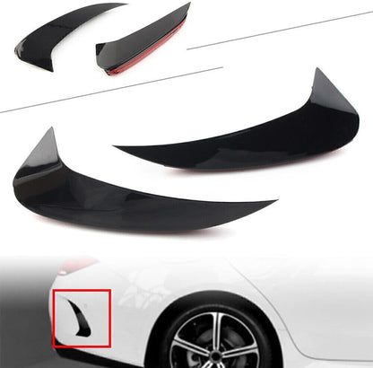 ya 4 8.14 for Mercedes C257 CLS450 CLS53AMG 18-20 BLK Rear Bumper Splitters Body Kit Fins