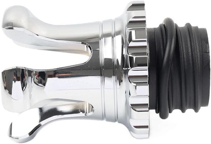 ya 4 8.10 Crown Style Fuel Tank Gas Cap Vented Fit for Harley Sportster Dyna Softail Touring