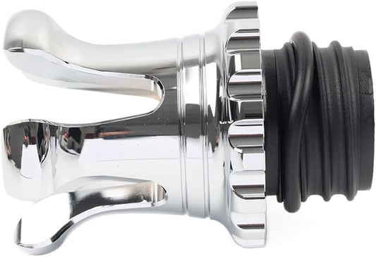 ya 4 8.10 Crown Style Fuel Tank Gas Cap Vented Fit for Harley Sportster Dyna Softail Touring