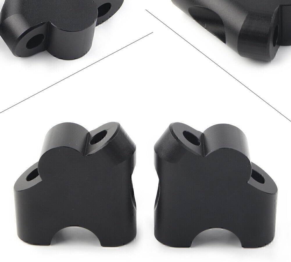 ya 4 8.8.2 HandleBar Clamp Riser for Suzuki V-STROM DL 650XT 2015-2020 DL 1000 02-17 Black