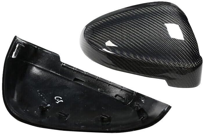 ya 11 9.14 baidiPair Real Carbon Fiber Side Mirror Cover Cap for Audi A4 RS4 B9 A5 S5 RS5 17-22