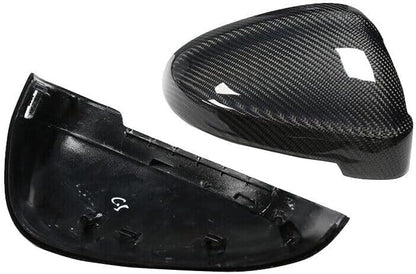 ya 11 9.14 baidiPair Real Carbon Fiber Side Mirror Cover Cap for Audi A4 RS4 B9 A5 S5 RS5 17-22