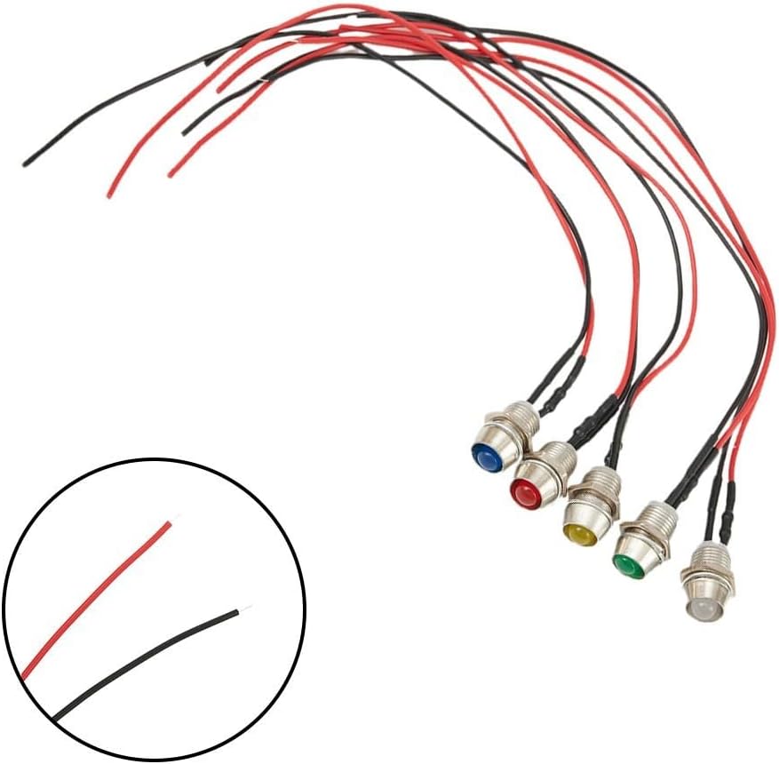 ya 13 9.15 baidi LED Flashing Light 12V DC Indicator Dashboard Panel Luminous Lamp Driving Bulbs