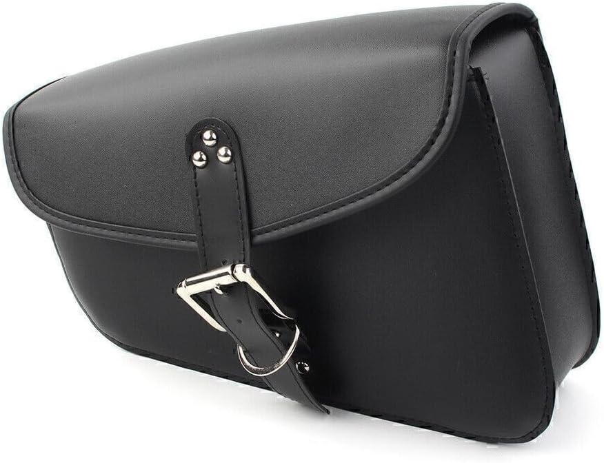 ya 11 9.14 baidiPU Leather Saddlebag Saddle Bag for Harley Sportster Iron 72 883 1200 Left Side