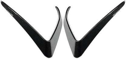 ya 13 9.15 baidi Front Fog Light Lamp Eyebrow Cover Trim for Tesla Model X 2015-2020 Carbon Fiber