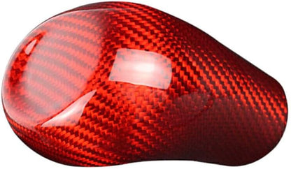 ya 4 8.14 Gear Shift Knob Cover Trim Decor Red Carbon Fiber for Chevrolet Camaro 2016-2020