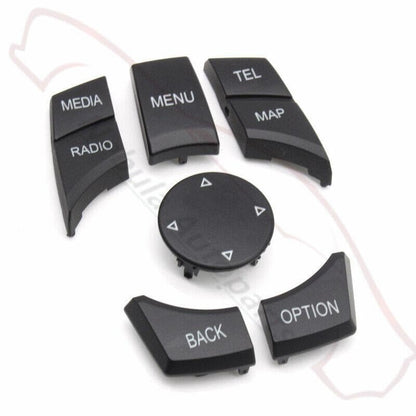 ya 6 8.24 baidi 6pcs CIC IDrive Multimedia Knob Menu Button for BMW 1/2/3/4/5/6/7 X3/4/5/6 Series 