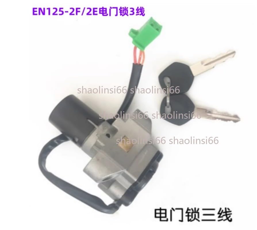 ya 13 9.15 baidi 3Wire Ignition Switch Lock Key Fuel Tank Cap Lock Fit for for for Suzuki EN125-2F/2E