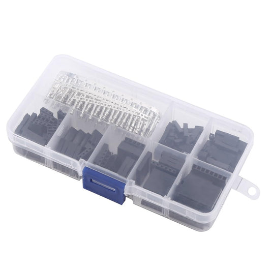 ya 16 10.20 baidi 310Pcs 2.54mm Pitch 1 2 3 4 5 6 8 Wire Pin Headers Connector Housing Male