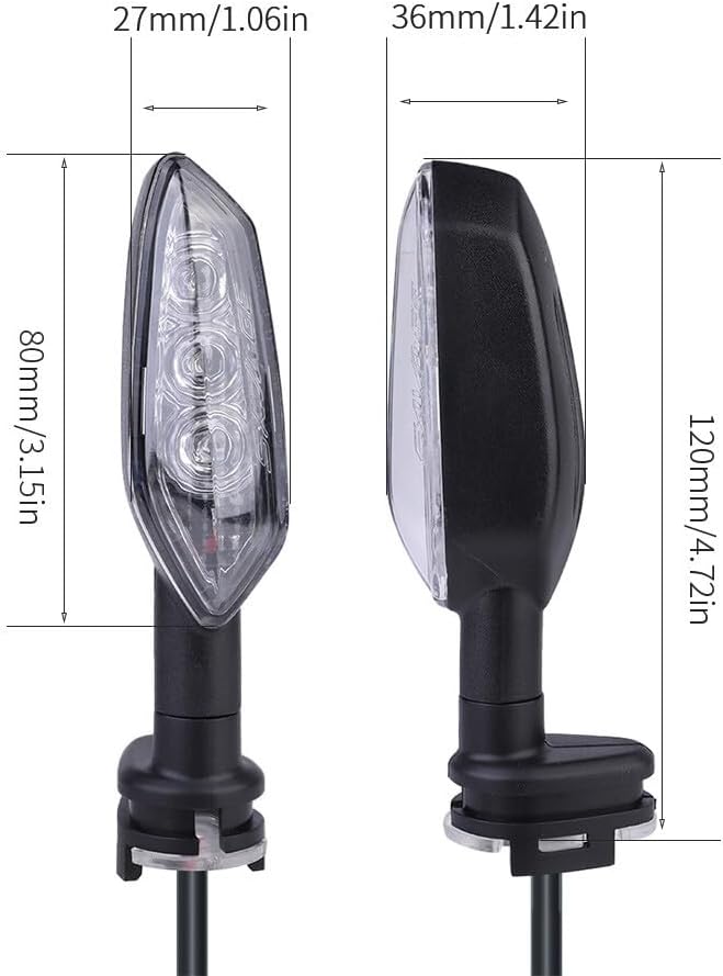 ya 13 9.15 baidi Front/Rear LED Turn Signal Light Blinker Indicator Lamp for Yamaha MT-10/SP FZ10