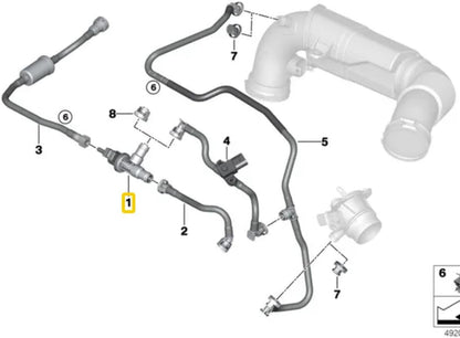 ya 5 8.10 13907614013 Fuel Tank Breather Valve for 2016-2018 for BMW X1 X2 16-20 for Mini Cooper