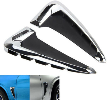 ya 6 8.14 For 2014+ for BMW F15-X5 X5 35I Chrome Side Marker Fender Air wing Vent Trim M Cover