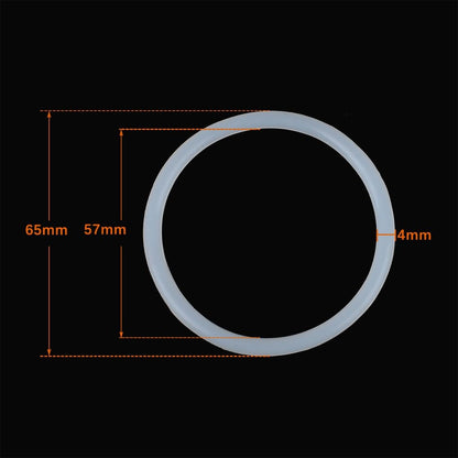 ya 13 9.15 baidi 5Pcs Silicone O-Rings, 65mm OD, 57mm ID, 4mm Width, Seal Gasket White
