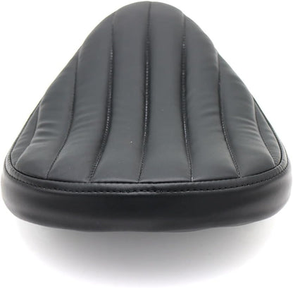 ya 4 8.8.2 Black Tuk & Roll PU Leather Contoured Solo for Seat for Harley Chopper Bobber Custom