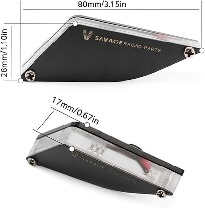 ya 13 9.15 baidi LED Turn Signal Light Indicator Mirror Base Plate for Ducati Panigale V4/S/R V2