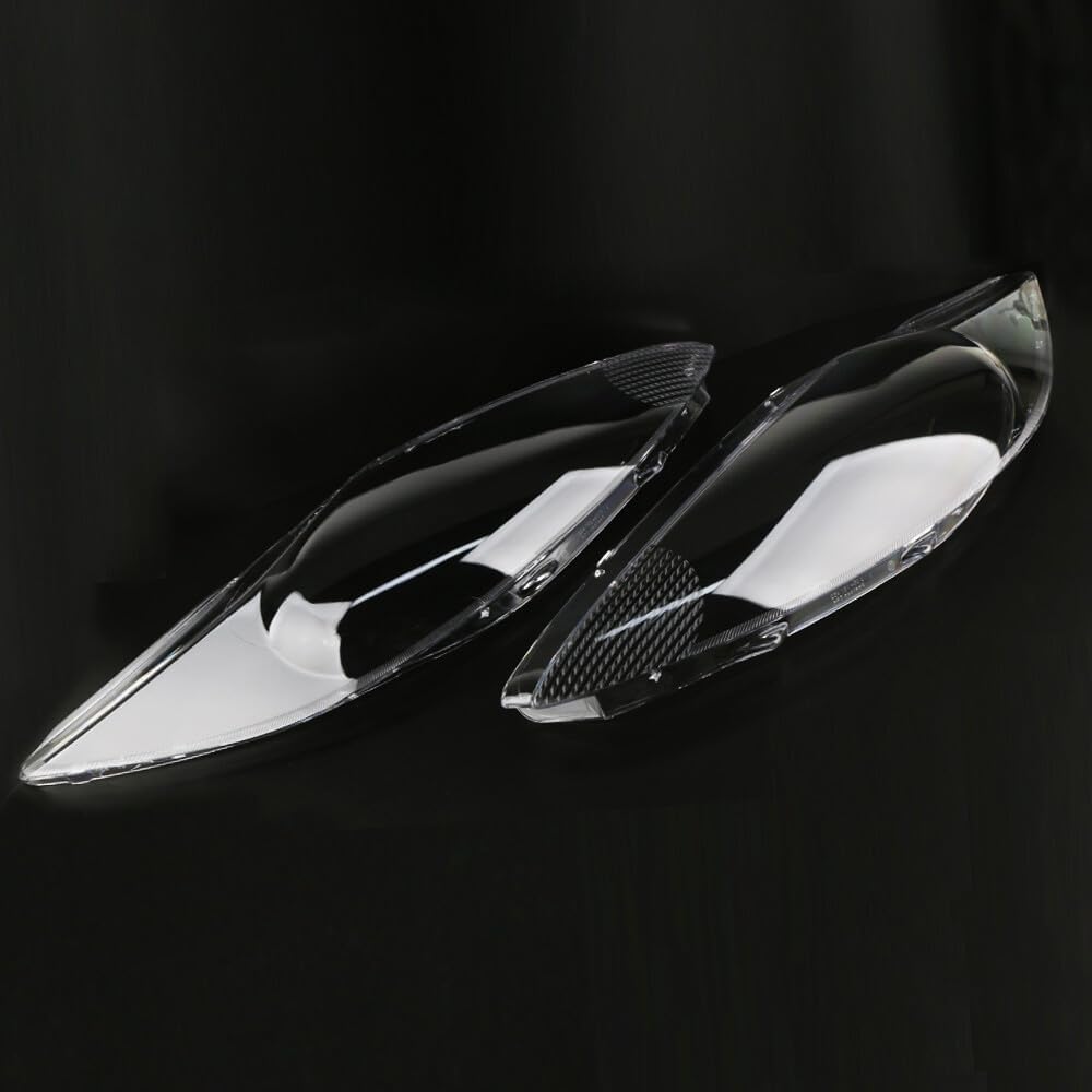 ya 4 8.10 Pair Headlight Headlamp Clear Lens Shell Cover Lenses for Ford Fiesta 2009-2012
