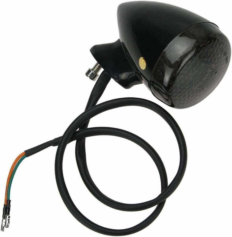 ya 4 8.14 4pcs Motorcycle LED Turn Signal Light Fork Clamp Universal Front and Rear Black 41mm 