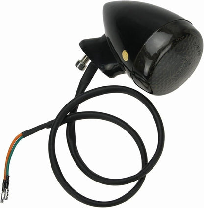ya 4 8.14 4pcs Motorcycle LED Turn Signal Light Fork Clamp Universal Front and Rear Black 41mm 