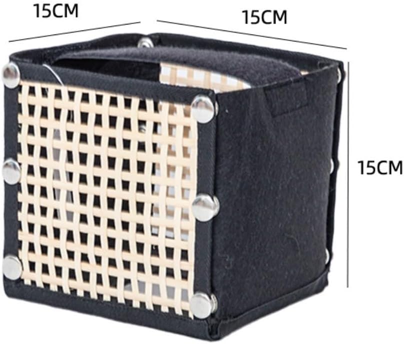ya 14 9.20 baidi Ample Stora Tissue Box Crafted from Rattan Woven and Soft Fabric Materials-1