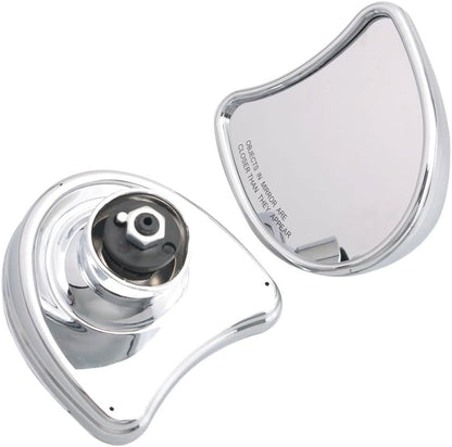 ya 13 9.15 baidi 2X Batwing Inner Fairing Mount Side Rear Mirrors Chrome for Harley Touring 96-13