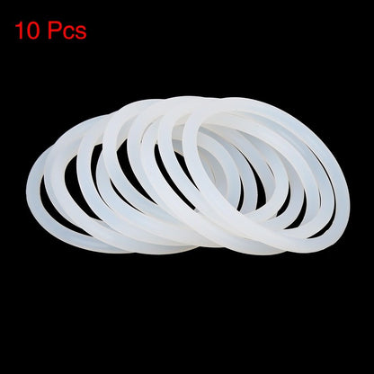 ya 13 9.15 baidi Silicone O-Rings,50mm OD 43mm ID 3.5mm Width VMQ, White,Pack of 10