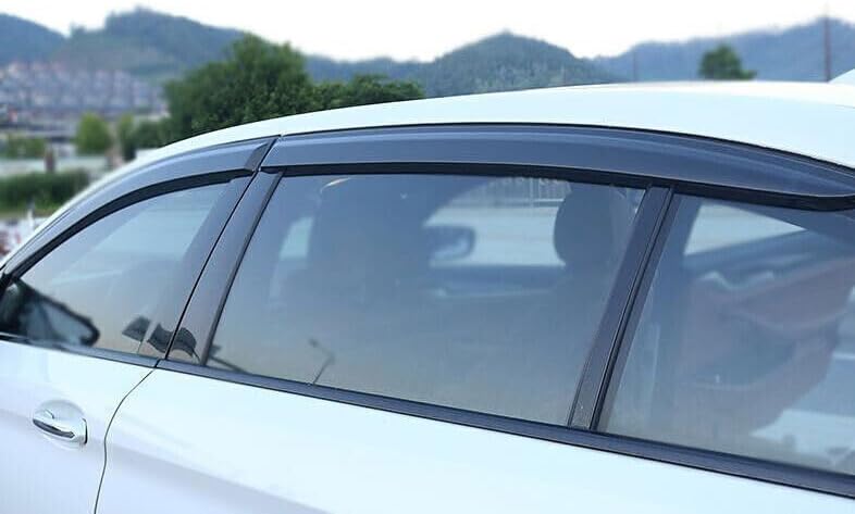ya 11 9.14 zhengce for BMW 5 Series 2018-23 Black Window Wind Visor Sun Rain Guard Vent Deflec