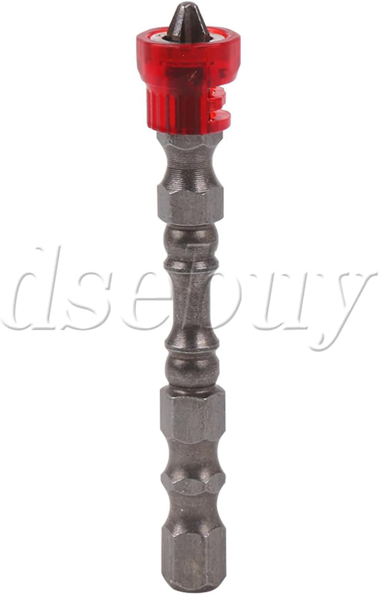 ya 26 10.21 baidi 25PCS Magnetic Collar Design Screwdriver Bits 1/4 Hex Shank S2 Chrome Steel Red