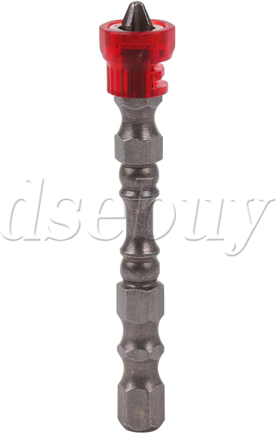 ya 26 10.21 baidi 50PCS Magnetic Collar Design Screwdriver Bits 1/4 Hex Shank S2 Chrome Steel Red