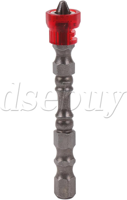 ya 26 10.21 baidi 50PCS Magnetic Collar Design Screwdriver Bits 1/4 Hex Shank S2 Chrome Steel Red