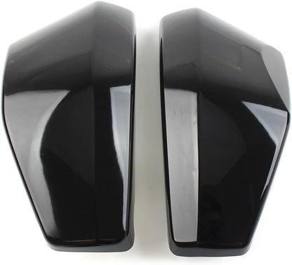 ya 23 10.7 baidi Battery Left & Right Side Covers Black ABS Plastic for Honda VTX1300 2003-2009