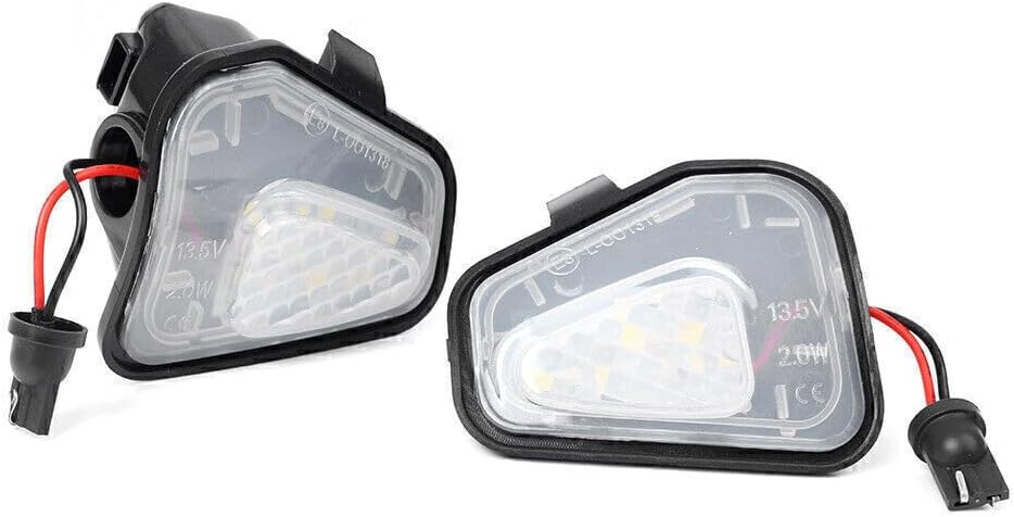 ya 13 9.15 baidi 2xLED Side Mirror Puddle Light Bug Free Fits for VW for VW EOS Passat B7 CC