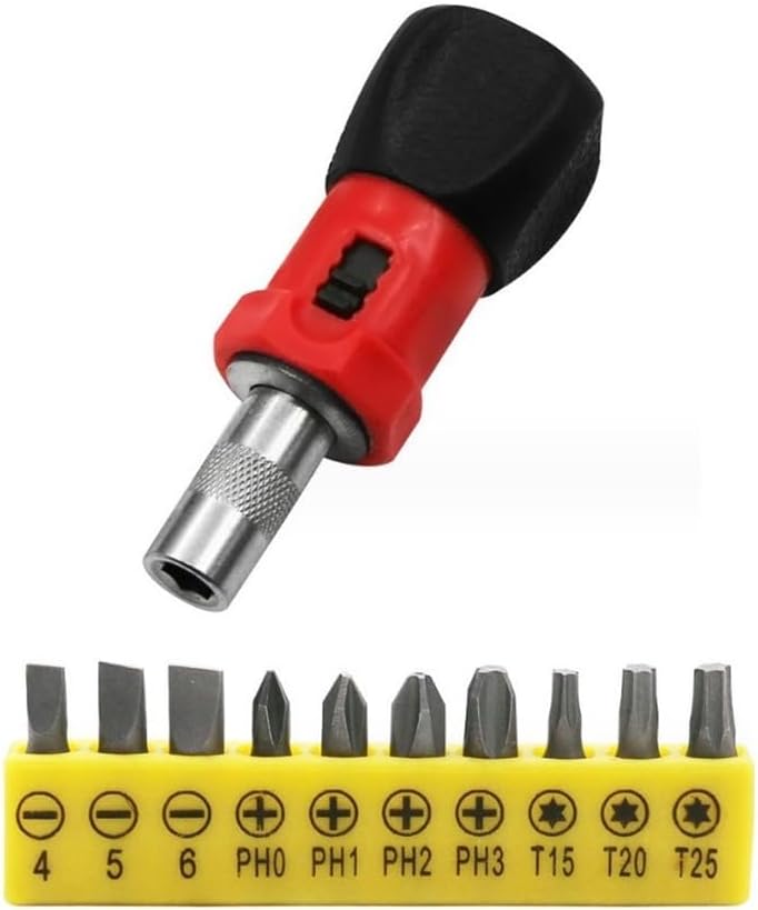 ya 26 10.21 baidi Premium 11 Piece Ratchet Wrench Screwdriver Hex Socket Screw Driver Bundle