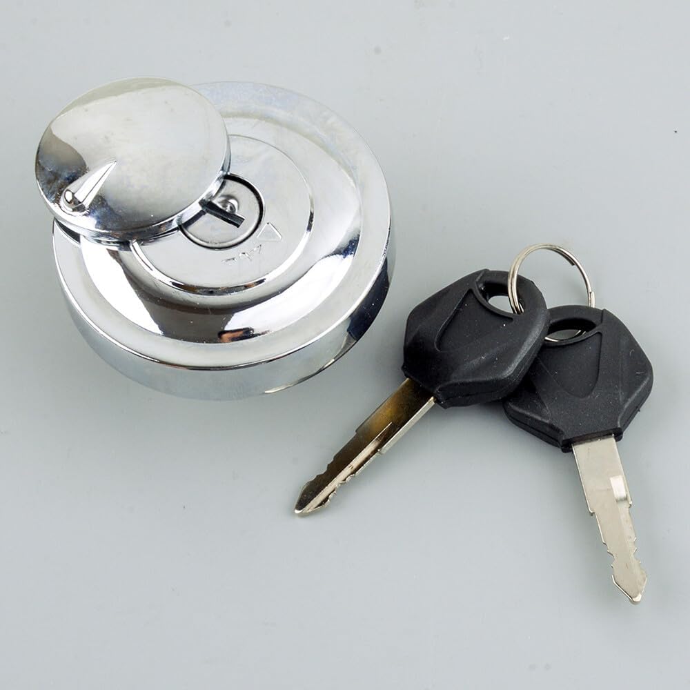 ya 4 8.10 Fuel Gas Tank Cap Cover Lock & Keys for Yamaha Road Star XV1700 XV1600 1999-2014