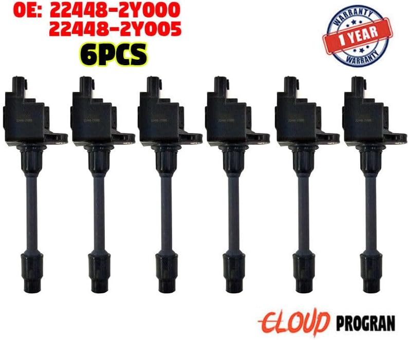 ya 4 8.14 6x Ignition Coil Left Right for Nissan Maxima Qx Cefiro A33 2.0 3.0 for Infiniti I30