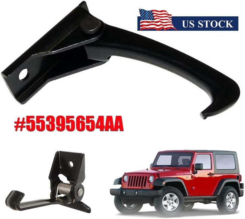 ya 10 9.16 baidi for 07-18 for Jeep for Wrangler JK 3.6/3.8L Hood Safety Catch Latch Lock Hook 55395654AA