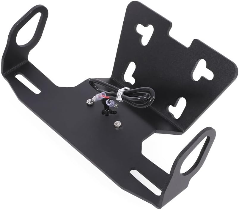 ya 13 9.15 baidi Fender Eliminator License Plate Holder w/LED Light for Yamaha MT-07 FZ6R XJ6 N/S