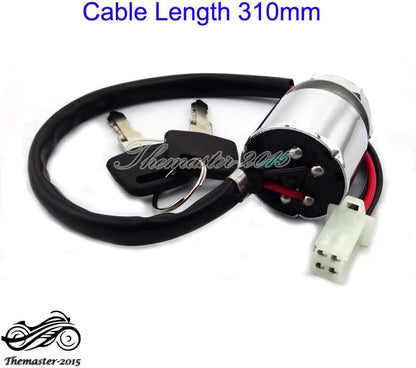 ya 5 8.10 4 Wire Ignition Key Switch For ATV Quad Go Kart Taotao Kazuma Roketa Dirt Bike