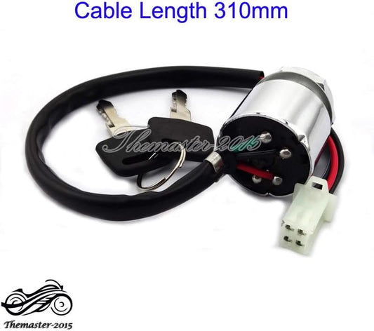 ya 5 8.10 4 Wire Ignition Key Switch For ATV Quad Go Kart Taotao Kazuma Roketa Dirt Bike