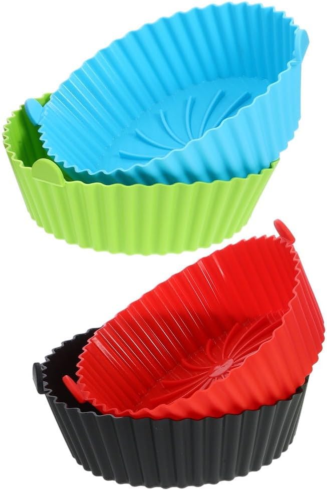 ya 14 9.20 baidi 4 Pcs Silicone Lining Basket Air Fryer Replacement Tray Baking Pans-1